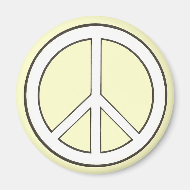 Imanes de signo de paz de esquema (Frente)