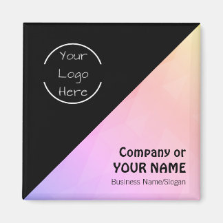 Imanes de texto con logotipo personalizado