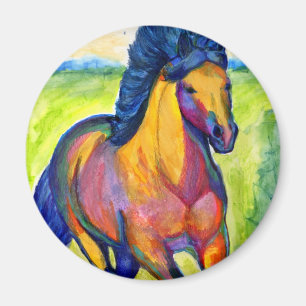 Imanes del caballo del color de agua