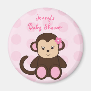 Imanes del favor de Baby Shower de los lunares del