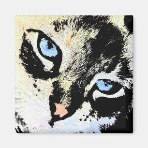Imanes del gato de la tinta
