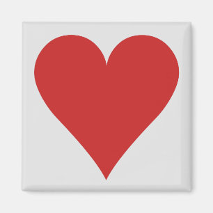 Imanes del jugador de tarjeta - corazón