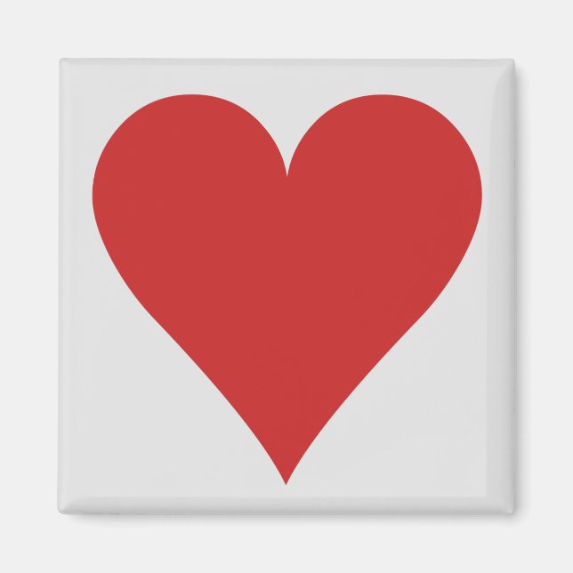 Imanes del jugador de tarjetas - Corazón (Frente)
