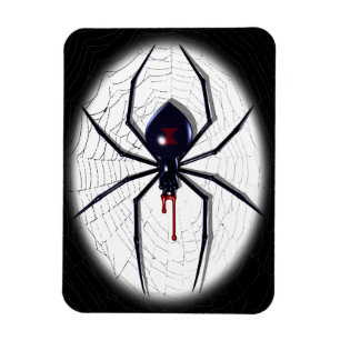 Imanes flexibles de la araña de la viuda negra