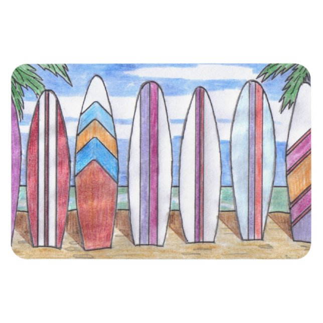 Imanes flexibles para tablas de surf (Horizontal)