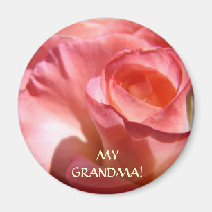 Imanes Flor Rosa Rosa MI ABUELA! Imán