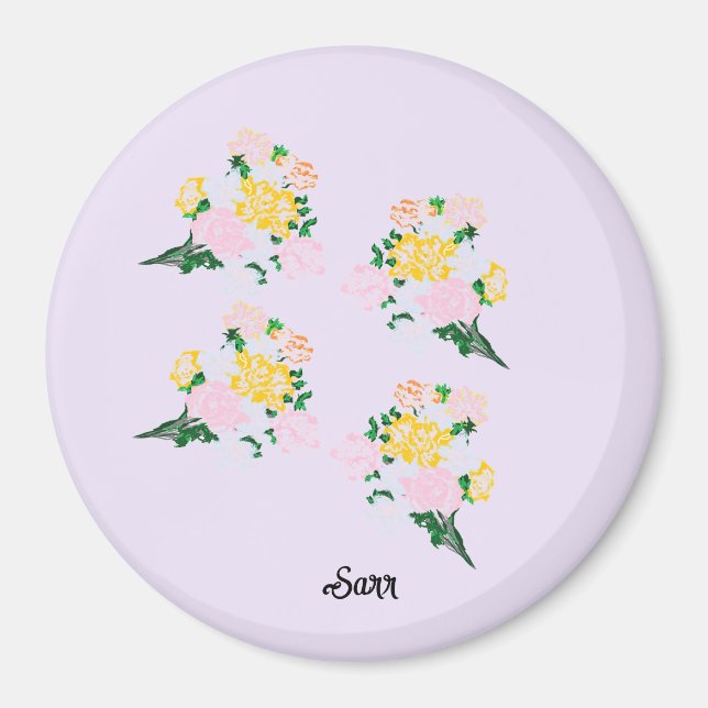 Imanes : Flores de primavera  (Frente)