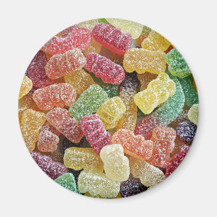 Imanes gomosos del refrigerador de los caramelos