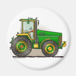 Imanes grandes verdes del tractor