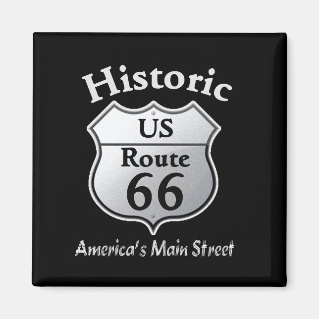 Imanes históricos de la Ruta 66 (Frente)