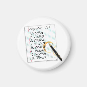 IMANES - LISTA DE COMPRAS DE LA VODKA