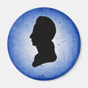Imanes "Man Silhouette on Blue"