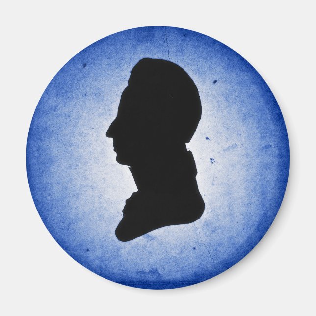 Imanes "Man Silhouette on Blue" (Frente)