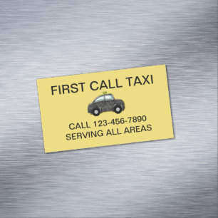 Imanes para tarjetas de negocio de Simple Bold Tax