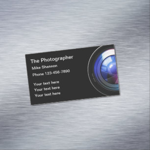 Imanes para Tarjetas de Visita de Fotógrafo Profes