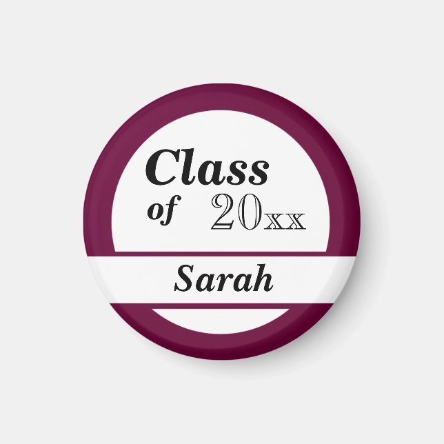 Imanes personalizados de graduación (Frente)