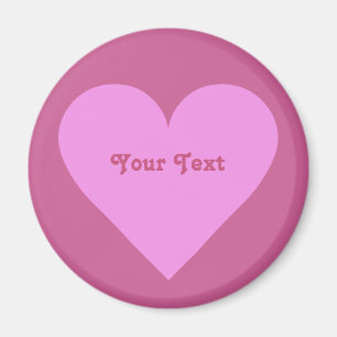 Imanes rosados del personalizado de la tarjeta del