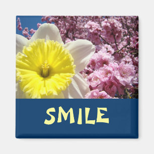 Imanes SMILE Flores de Narciso Capullos Rosados