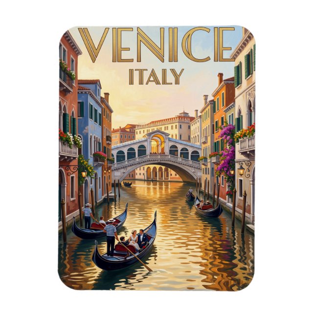 Imanes Viaje Vintage Venecia (Vertical)