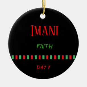 Imani - ornamento del día el 7% el pipe% de