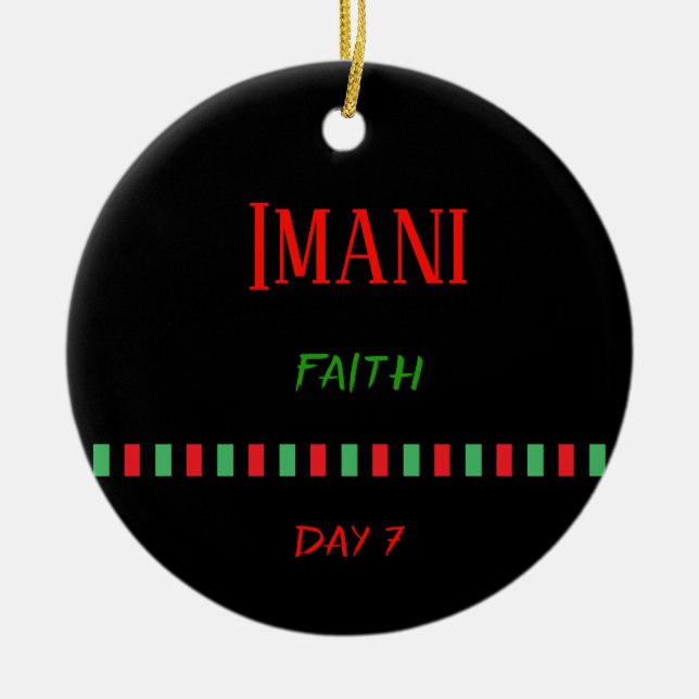 Imani - ornamento del día el 7% el pipe% de (Frente)