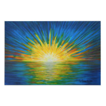 Huella de lienzo de Sunburst dawn