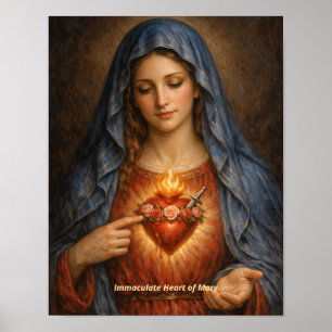 Immaculado Corazón de María Arte Impreso