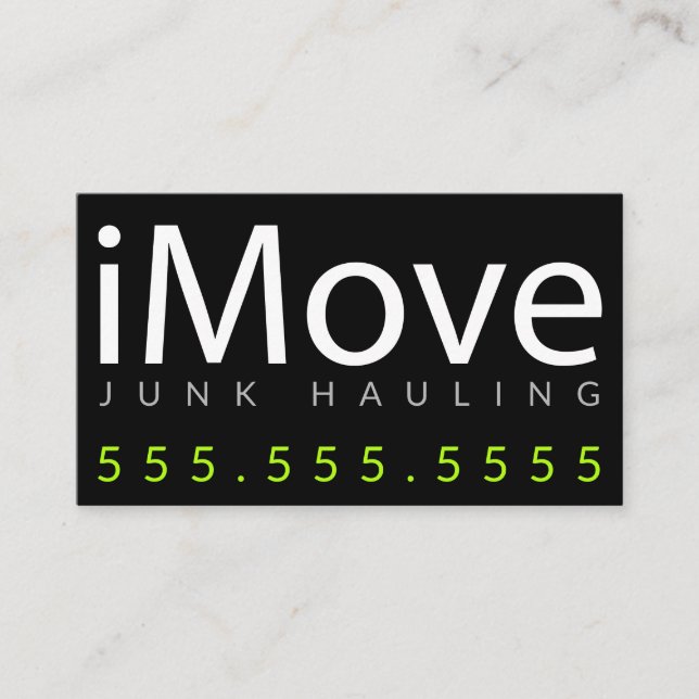 iMove. Acarreo de los desperdicios o tarjeta de (Anverso)