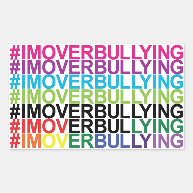 #IMOVERBULLYING Pegatinas de #Proud2BNaturalMe (Anverso)