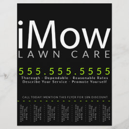 iMow. Cuidado de césped Publicidad de desgarro de