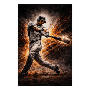 Impacto Implacable – Póster de Swing de Poder de B