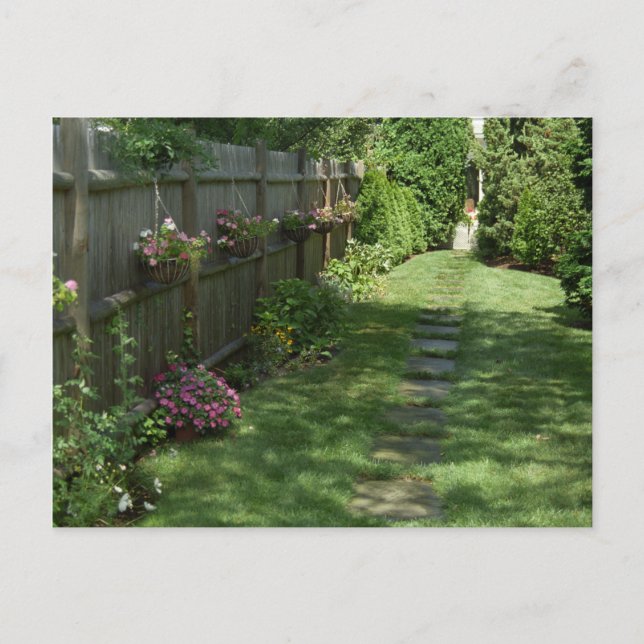 Impatiens Path Verano Flores Postales Personalizad (Anverso)