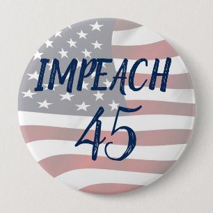 Impeach 45 botón político anti Trump