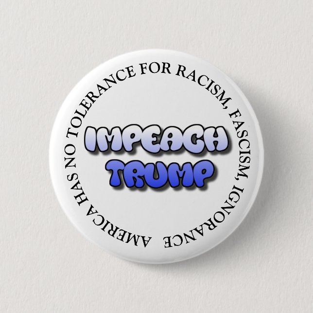 IMPEACH TRUMP ANTI DONALD TRUMP BOTÓN (Anverso)