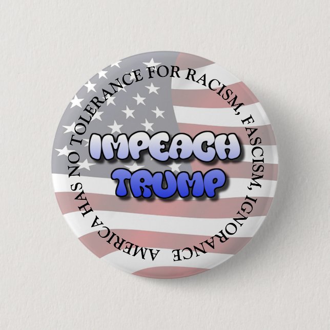 IMPEACH TRUMP ANTI DONALD TRUMP BOTÓN (Anverso)