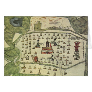Imperio Azteca de Moctezuma, Mapa Antiguo del Mund