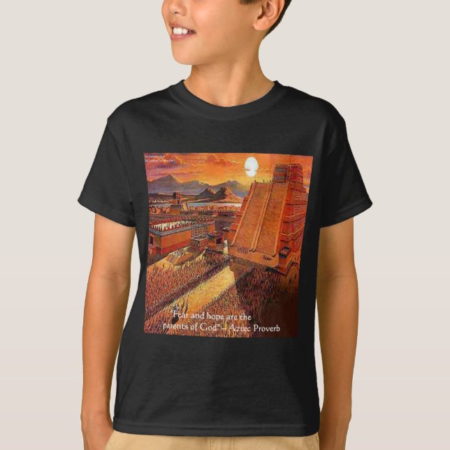 Imperio Azteca & Regalos de Proverbios Camisetas & (Anverso)