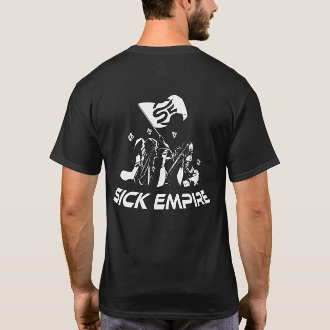 Imperio enfermo - camiseta 3 de la bandera del (Reverso)