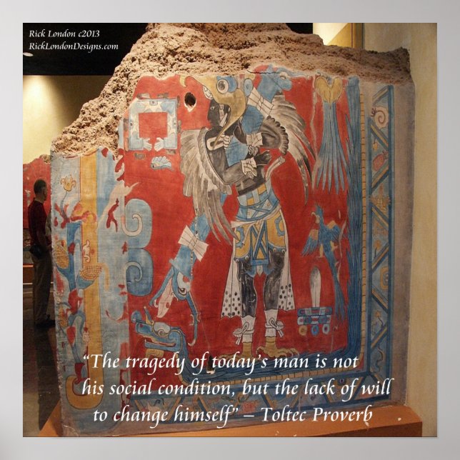 Imperio Tolteca Brillantemente Pintado con Póster  (Frente)