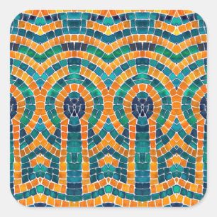 IMPORTANTES DE ORO MOSAIC GRANDES Pegatinas cuadra