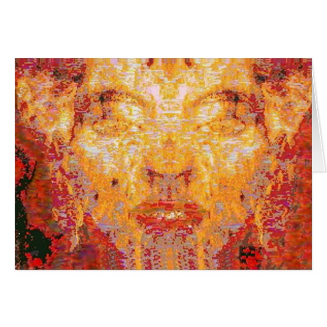 IMPORTE NO IMPORTA Máscara Fractal en amarillo roj (Anverso (Horizontal))