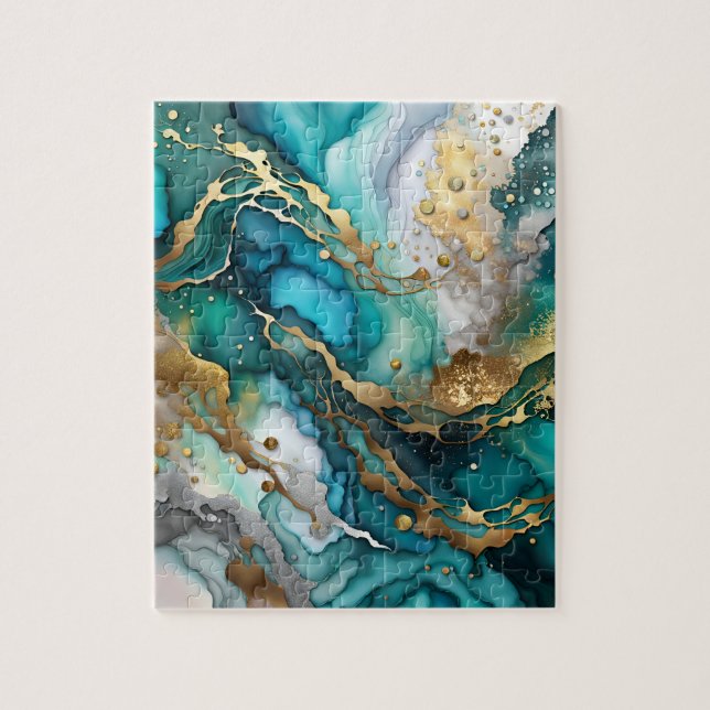 Imposible rompecabezas abstracto de rompecabezas d (Vertical)