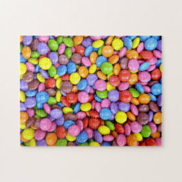 Imposible rompecabezas con dulces coloridos