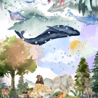 Imposible rompecabezas Watercoloración Animal Mund