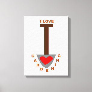 Imprenta de Lienzo de Pala de Jardinería que Amo