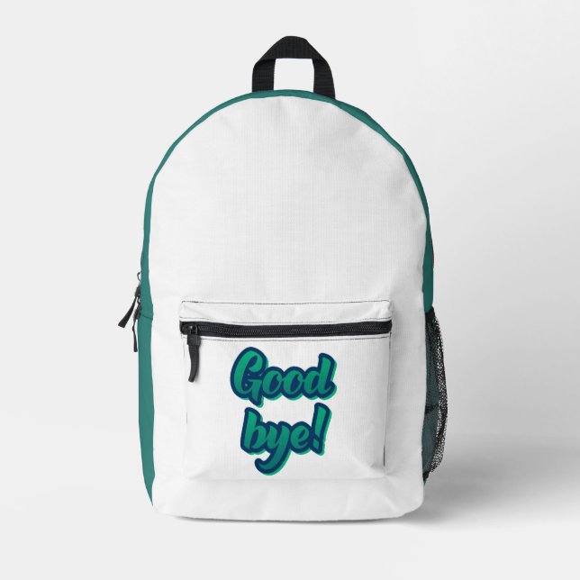 Impresa Adiós Mochila  (Anverso)