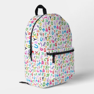 Impresa Alphabet Pop: Aprenda en la mochila Style