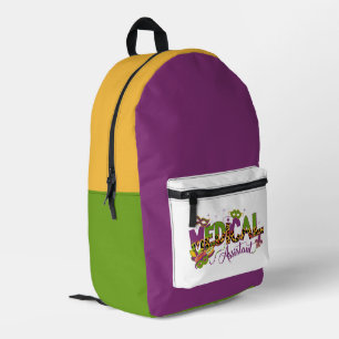 Impresa Asistente Médico - Mochila de Mardi Gras