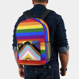 Impresa bandera gay de orgullo arcoíris mochila franja ban