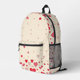 Impresa Boda del corazón de Valentines de amor - Mochila